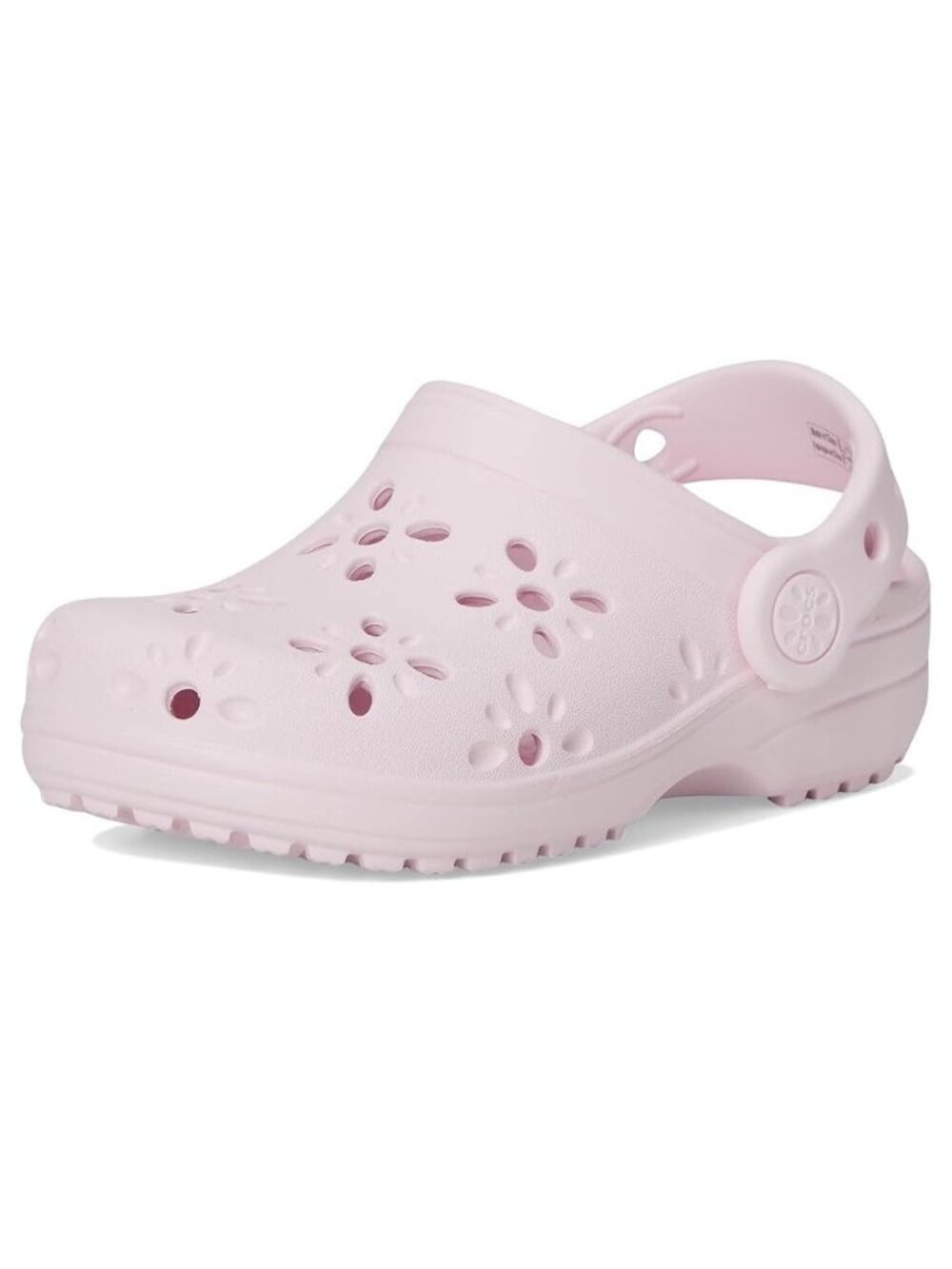 Crocs Kids Classic Clogs with Floral Cut Out Design (Toddler) Size c10 Pink Milk - Picture 4 of 6